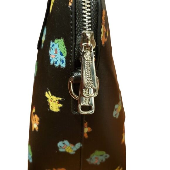 Loungefly Pokemon OG HEART LOGO Black Shoulder, Crossbody Bag - Picture 6 of 7